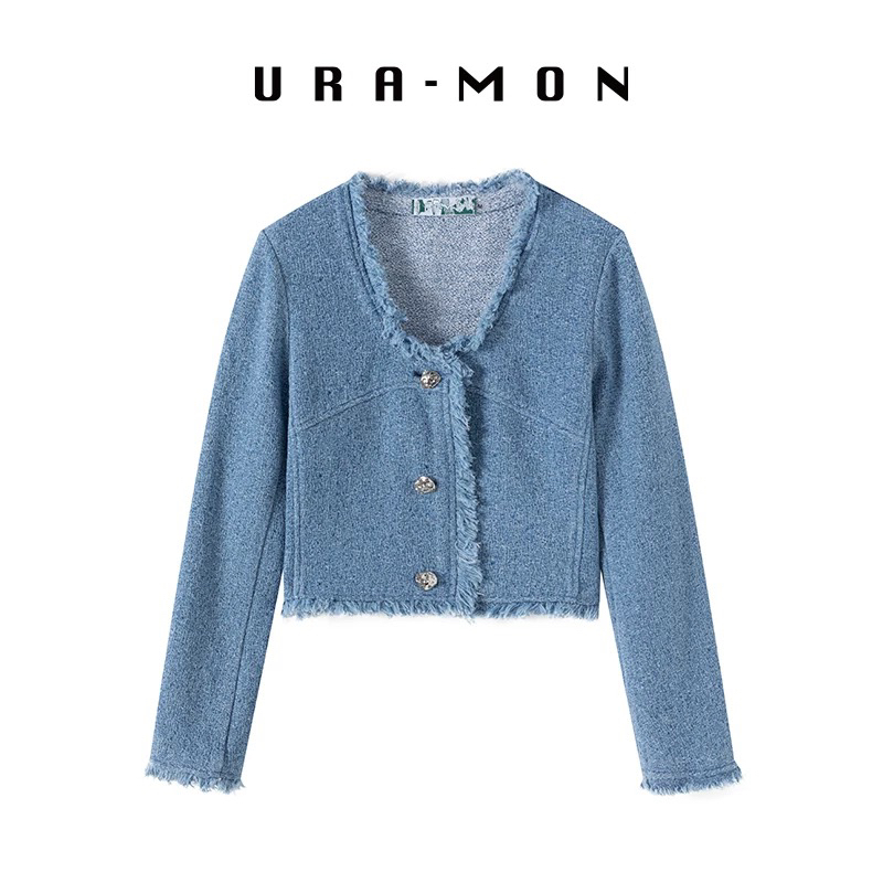 URA-MON ｜修身牛仔香风外套