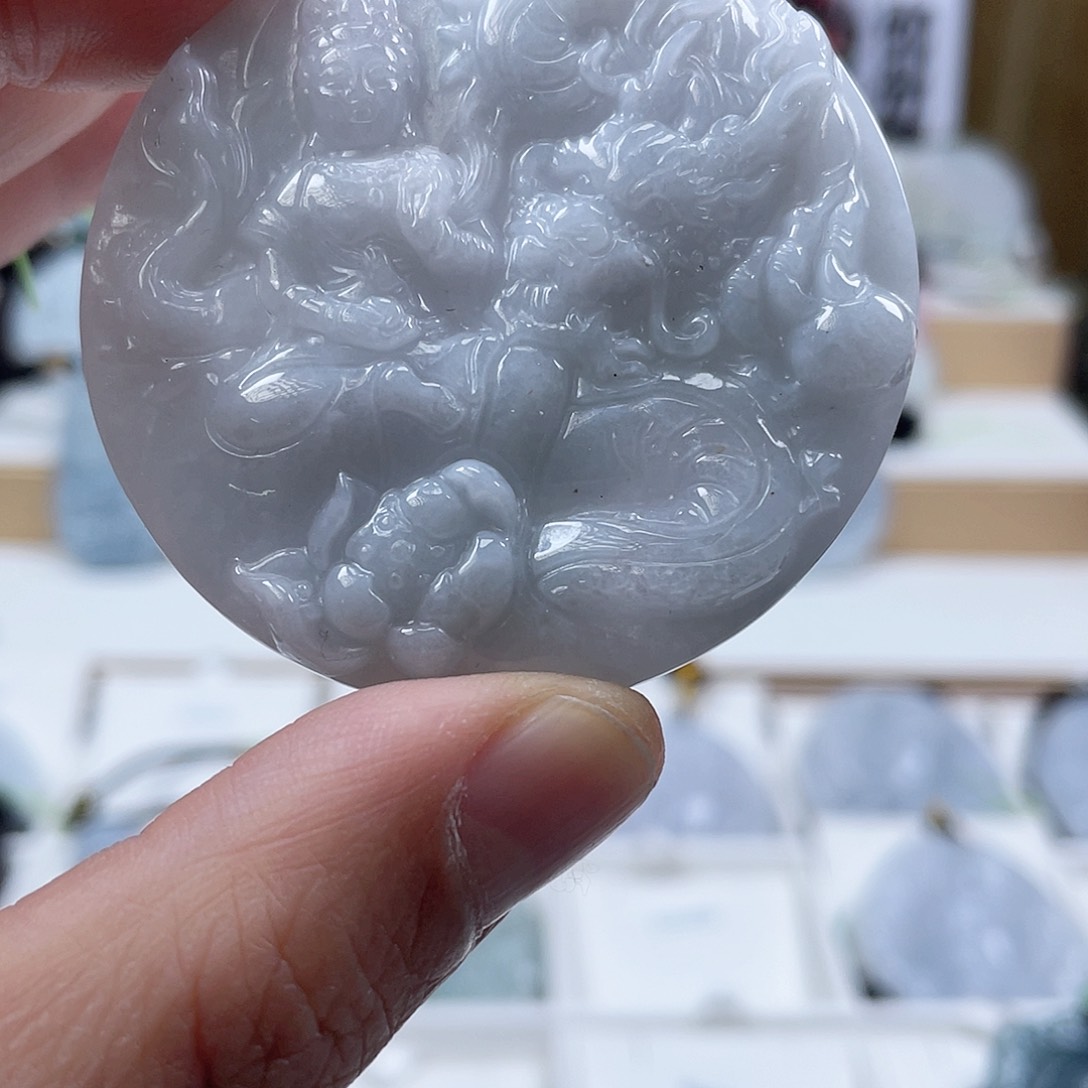 翡翠颈饰未镶嵌0933挂件