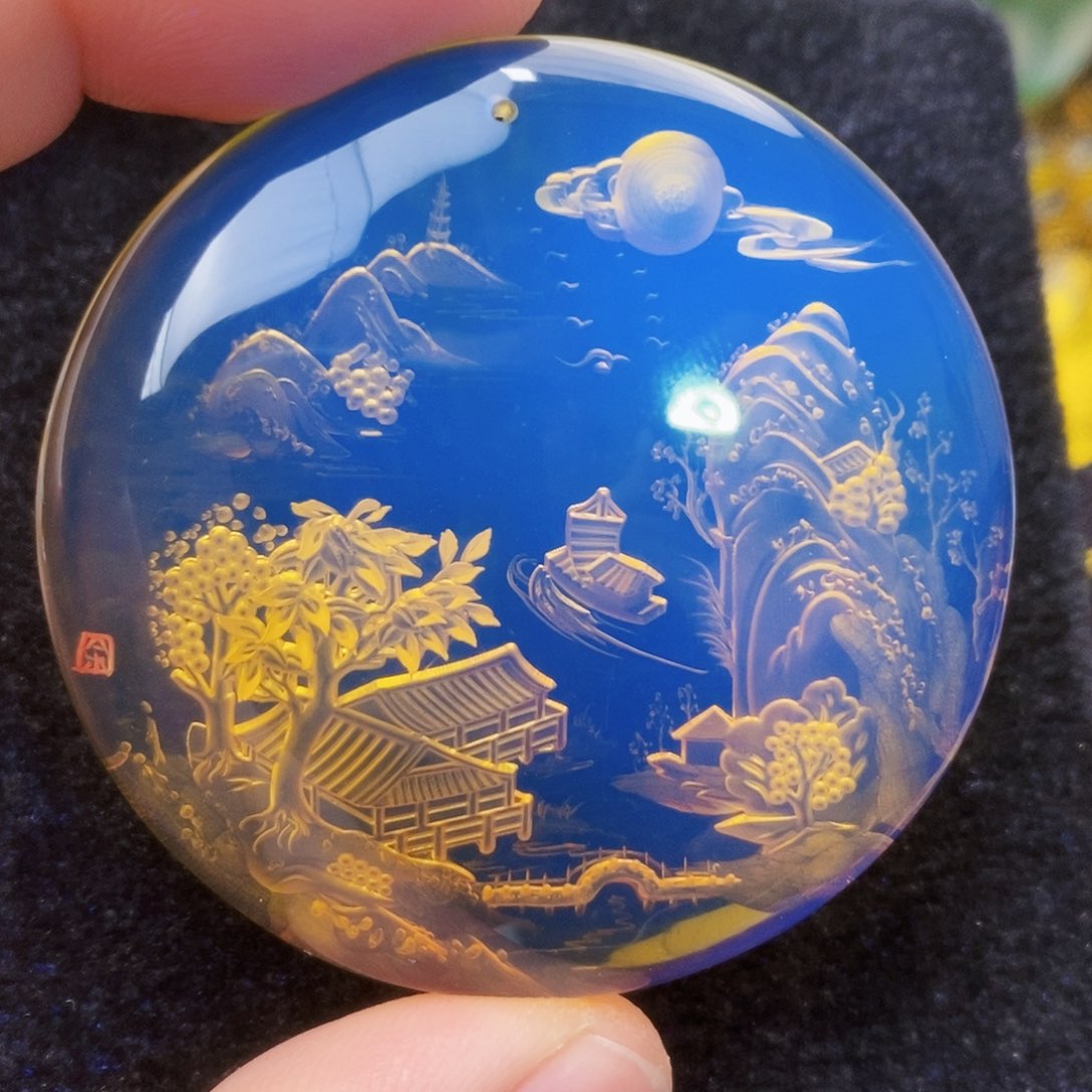 【闪购商品】蓝珀吊坠(不含链)未镶嵌