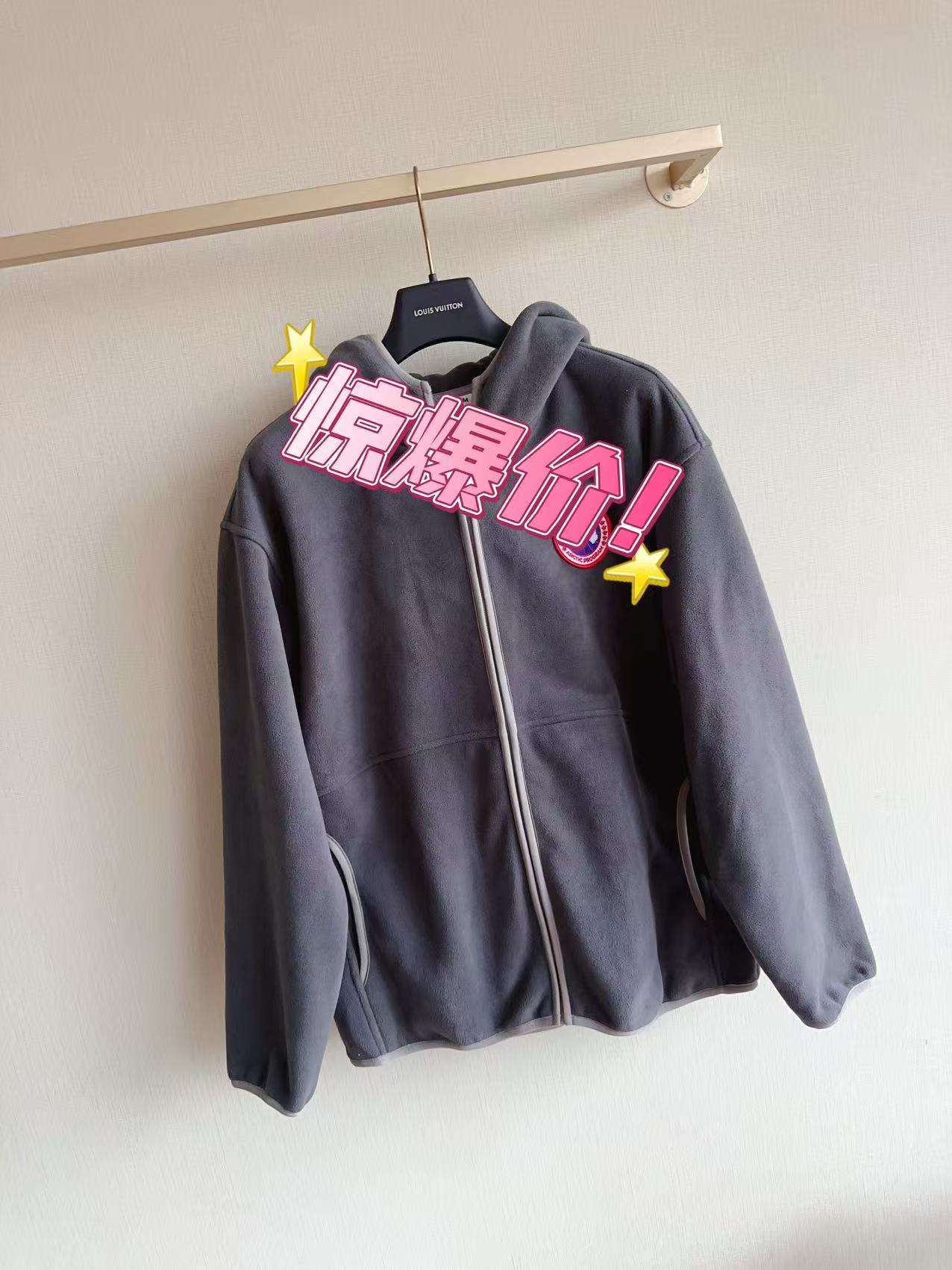 uniform 连帽欧美风秋季保暖抓绒拉链式宽松型防风冬季拉链U027