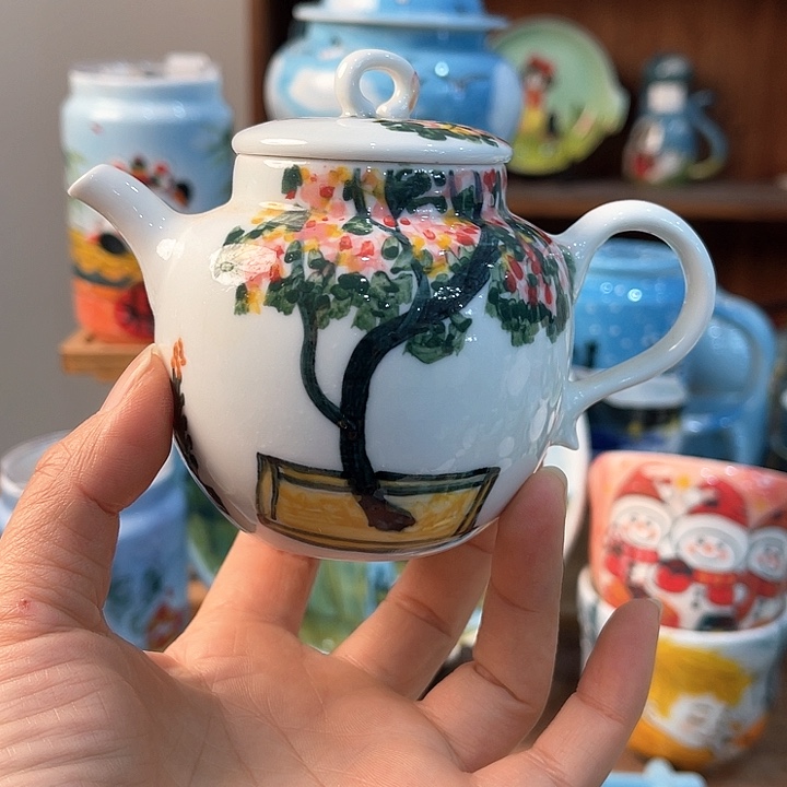 陶景德镇釉下手绘陶瓷 