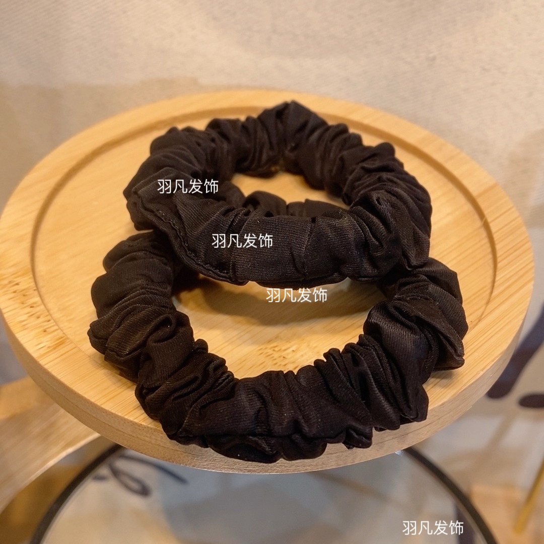 羽凡原创设计【2350】气质百搭[两条装]头绳轻奢黑色简约高弹力发绳