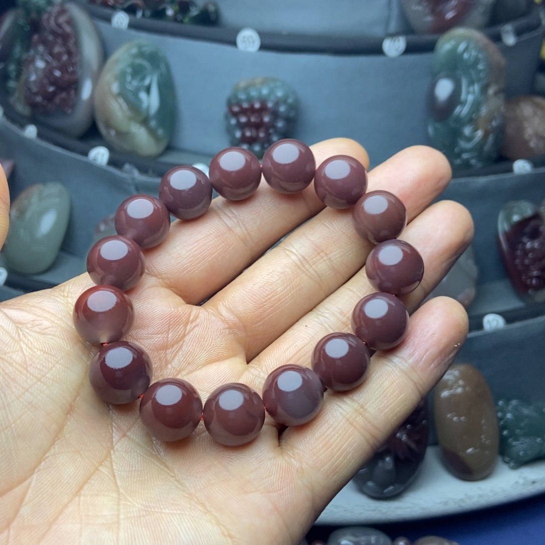 玛瑙/玉髓颈饰未镶嵌小*花