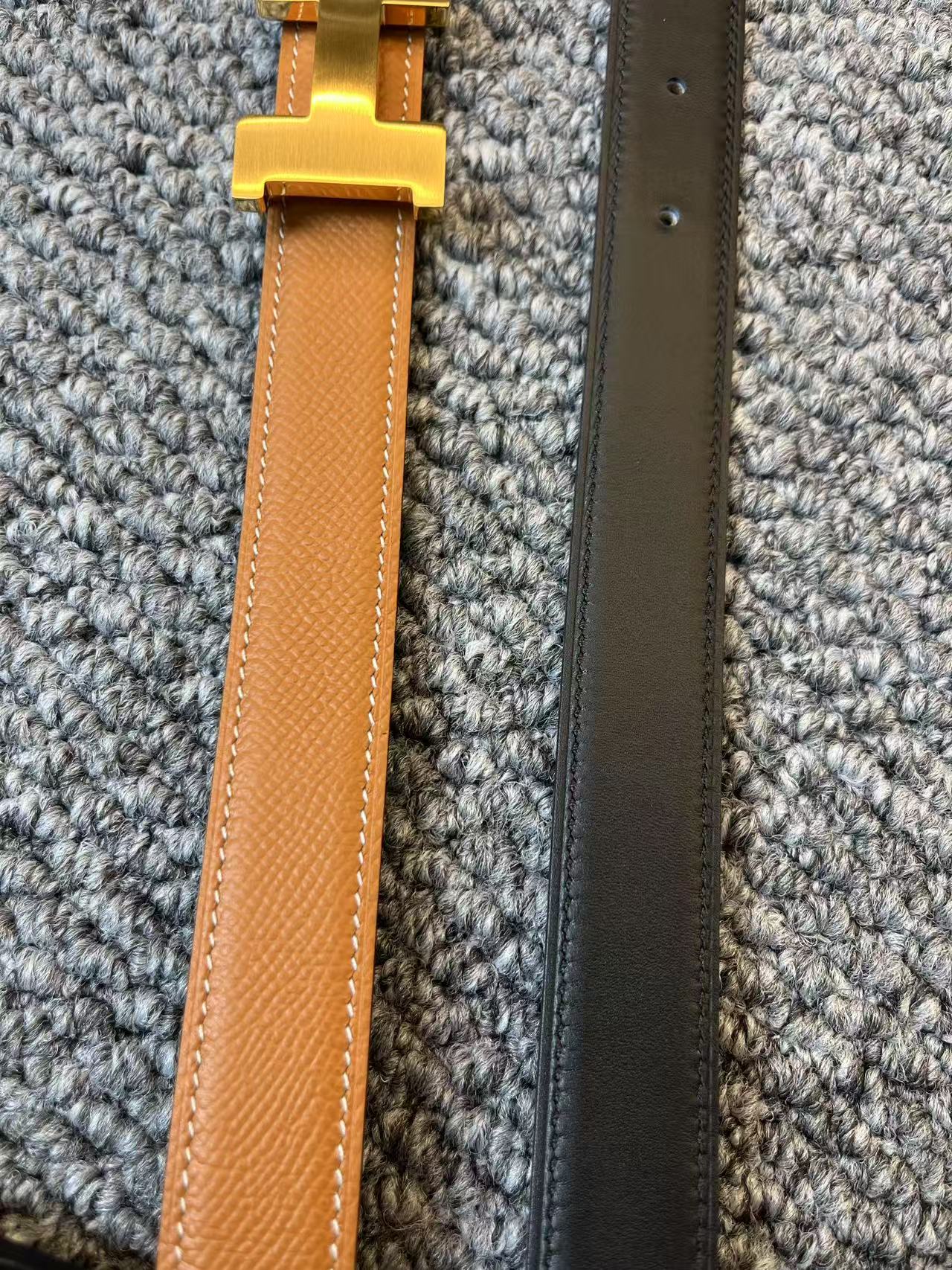 女款 双面真皮头层牛皮腰带