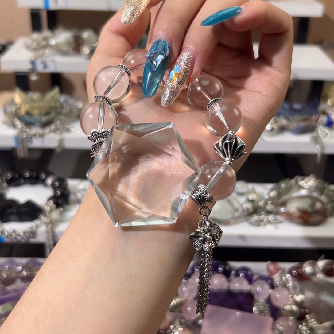 水晶手链合金舒*手串