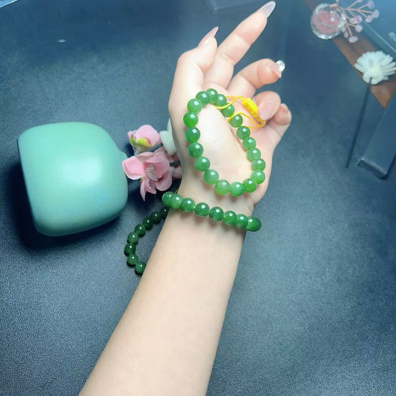 精挑碧玉手串9+ ZY88989（多样性发其一）