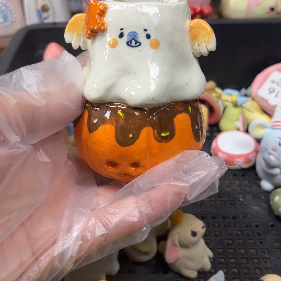 c***n765南瓜幽灵花盆手绘