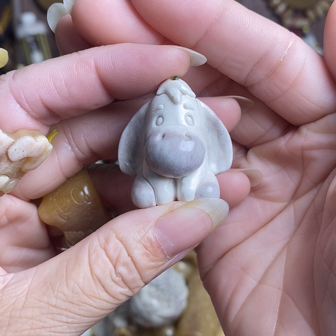 鹿骨把件8号小号驴子