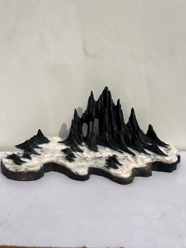 （500以上 在这里）天然灵璧石手工雕刻摆件  