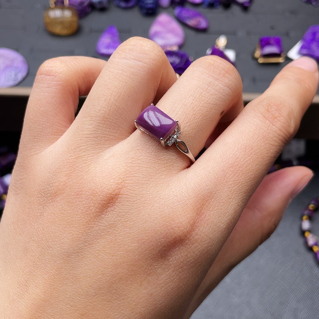 苏纪石（舒俱来）戒指银S925镶嵌