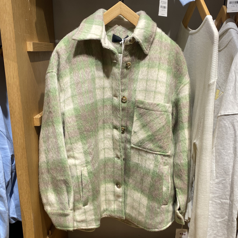 橡皮女装1224119001冬季衬衫款棉服