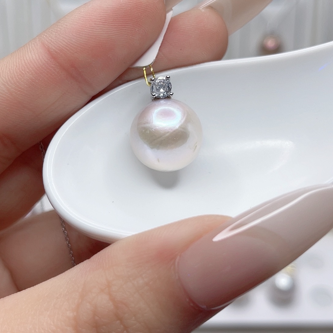 淡水珍珠未镶嵌吊坠(赠链)