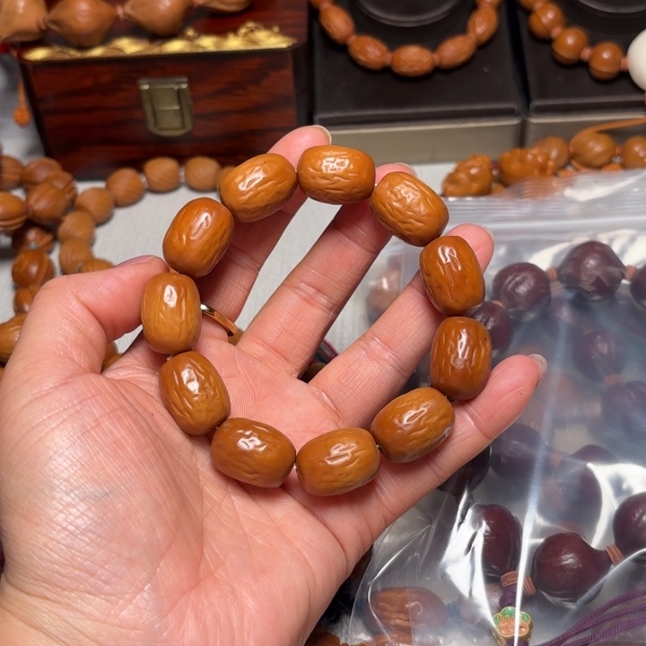 嘟***兜手串/手链橄榄核1.5奶枣➕紫皮