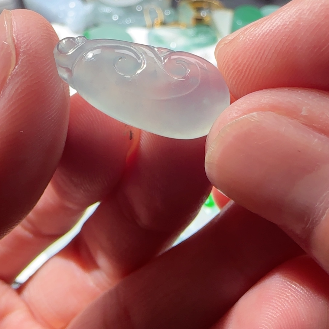 定制翡翠未镶嵌天然翡翠如意