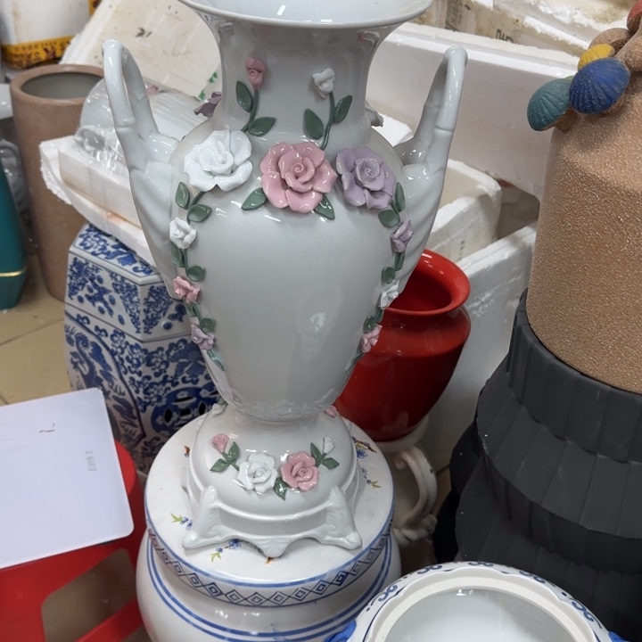 瓷片陶瓷花瓶陶瓷摆件
