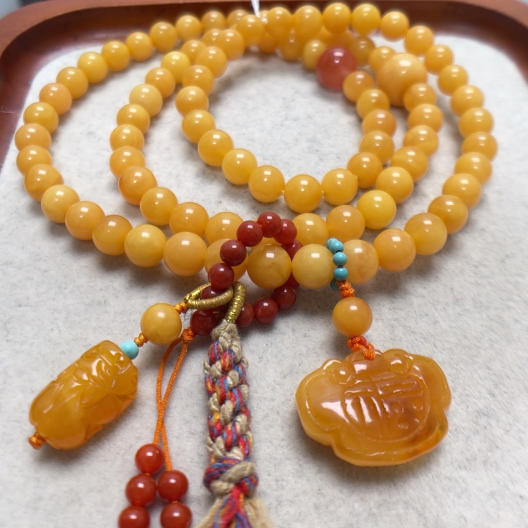 蜜蜡未镶嵌手串蜜蜡