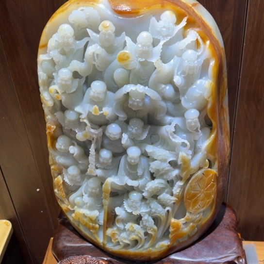 和田玉未镶嵌挂件