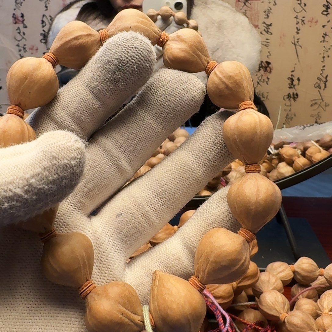 眼***棠手串橄榄核蒜头核