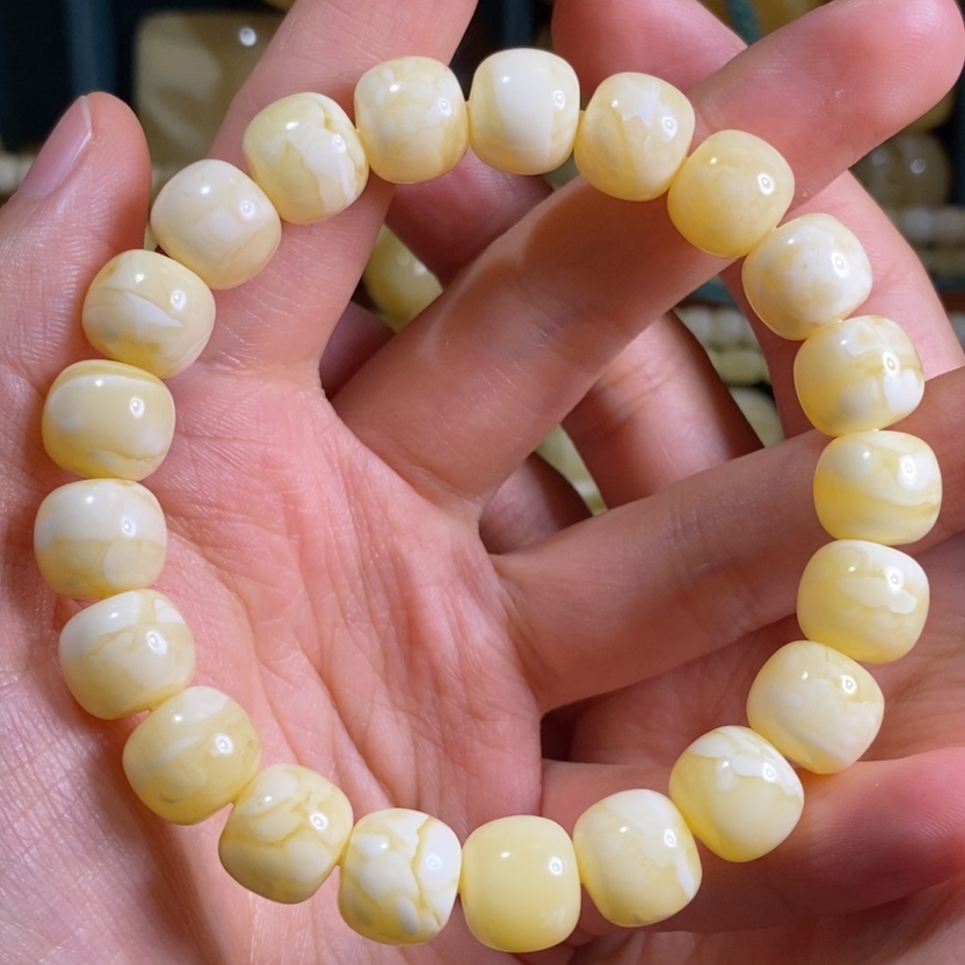 琥珀裸石未镶嵌11手串