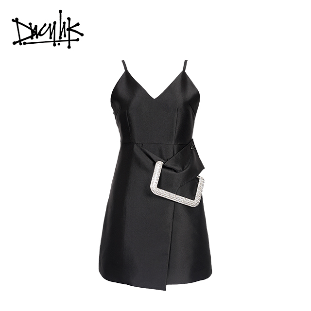 DNCY金属钻扣连衣裙DA33330255