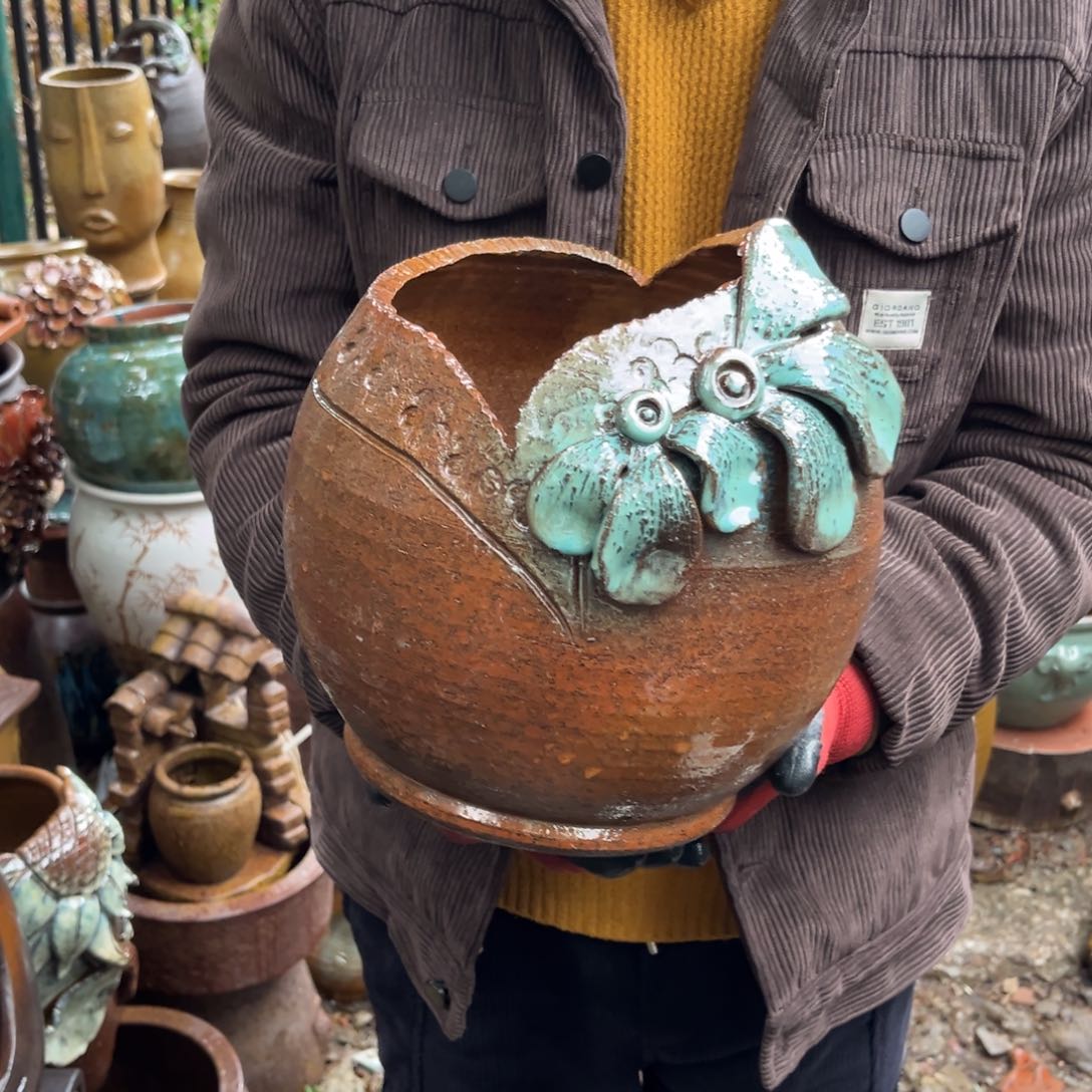 红陶高25口21有孔