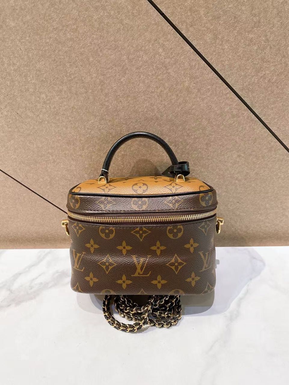 99新 LouisVuitton/路易威登 帝爵奢品/LV/老花化妆包
