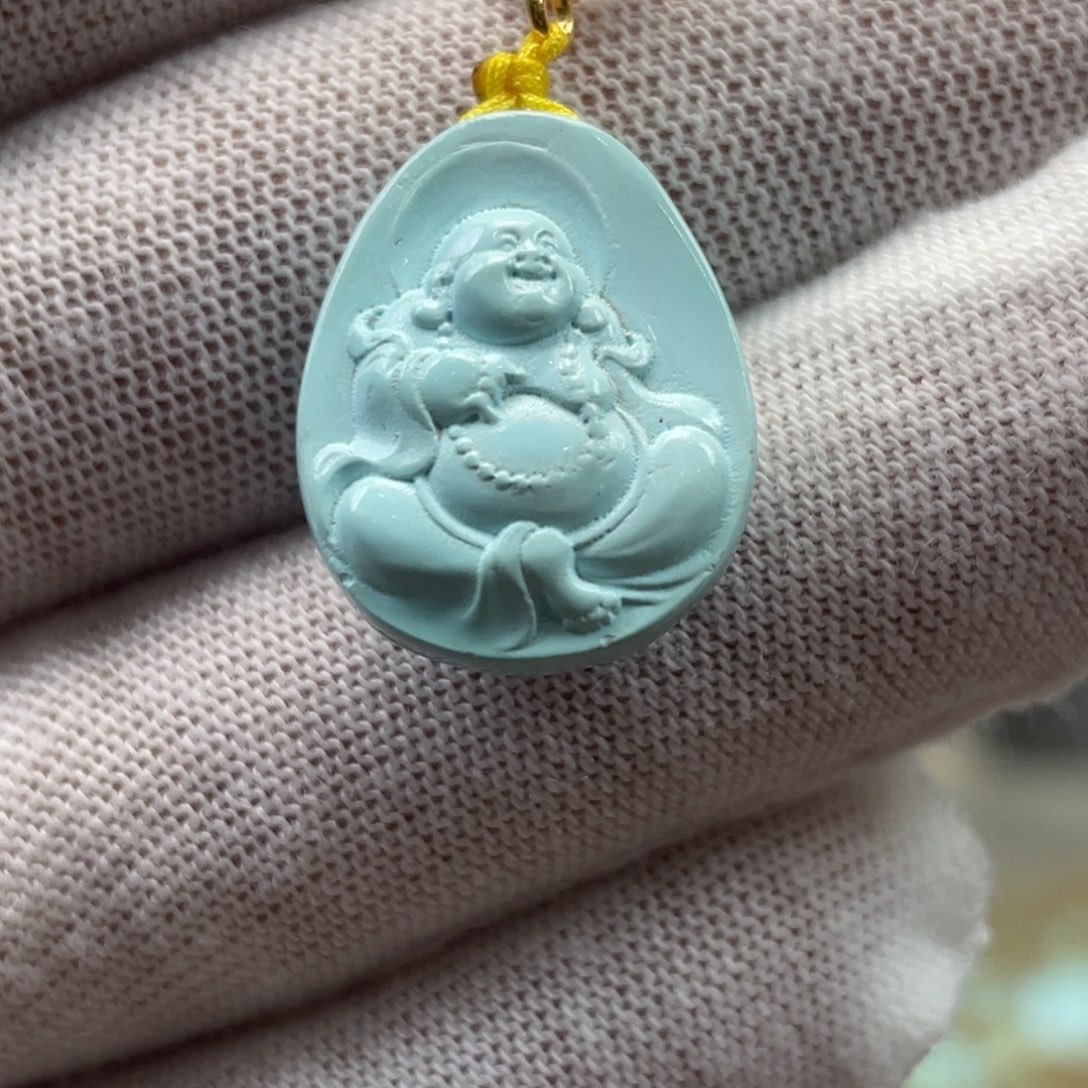 绿松石未镶嵌挂件