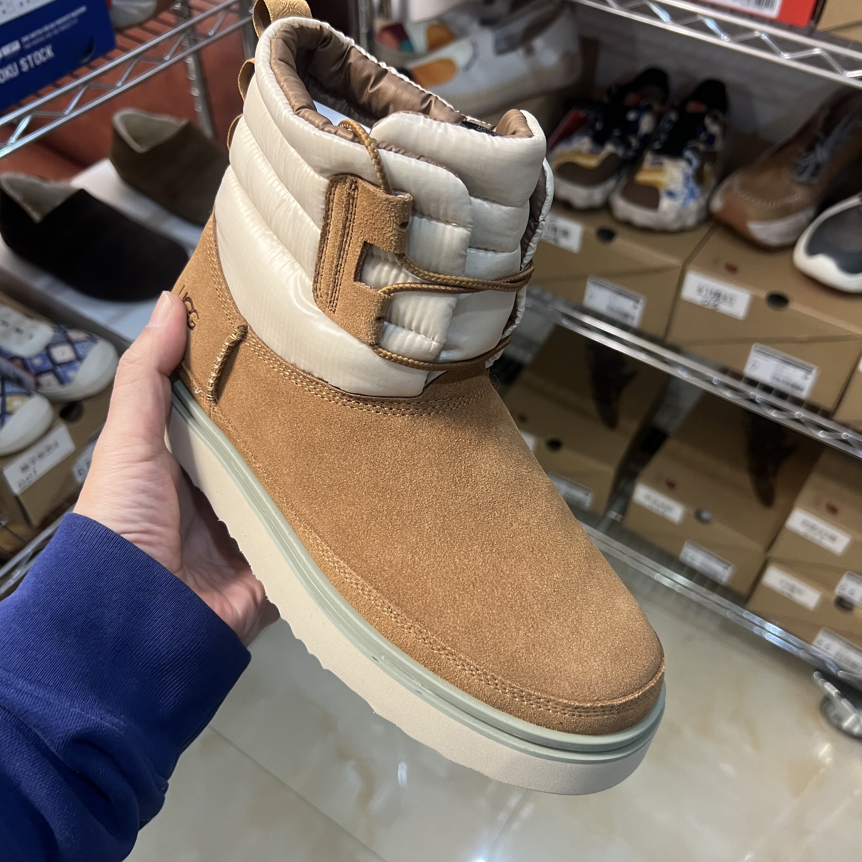 XX-003-U家女款保暖系带冬季低帮时尚雪地靴加厚时尚防水厚底