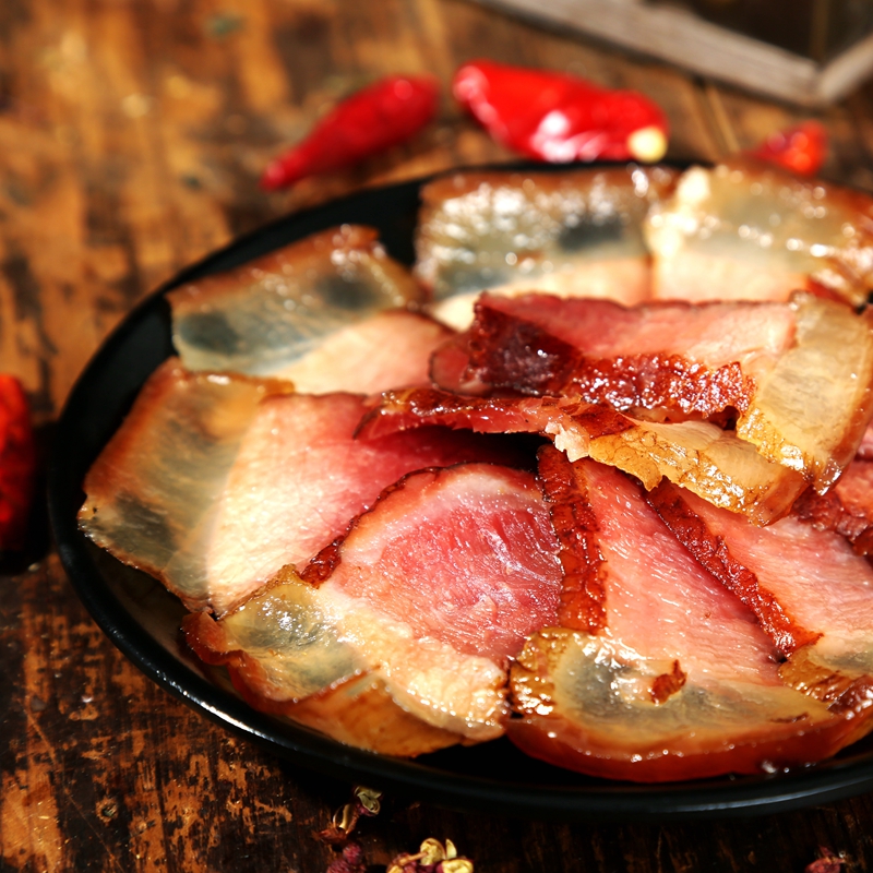 【直播间专享】正宗柴火烟熏腊肉后腿肉半肥瘦四川腊肉二刀肉