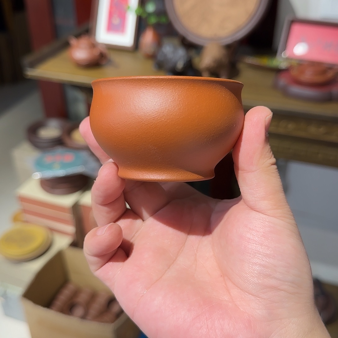 紫砂茶壶杯子红泥