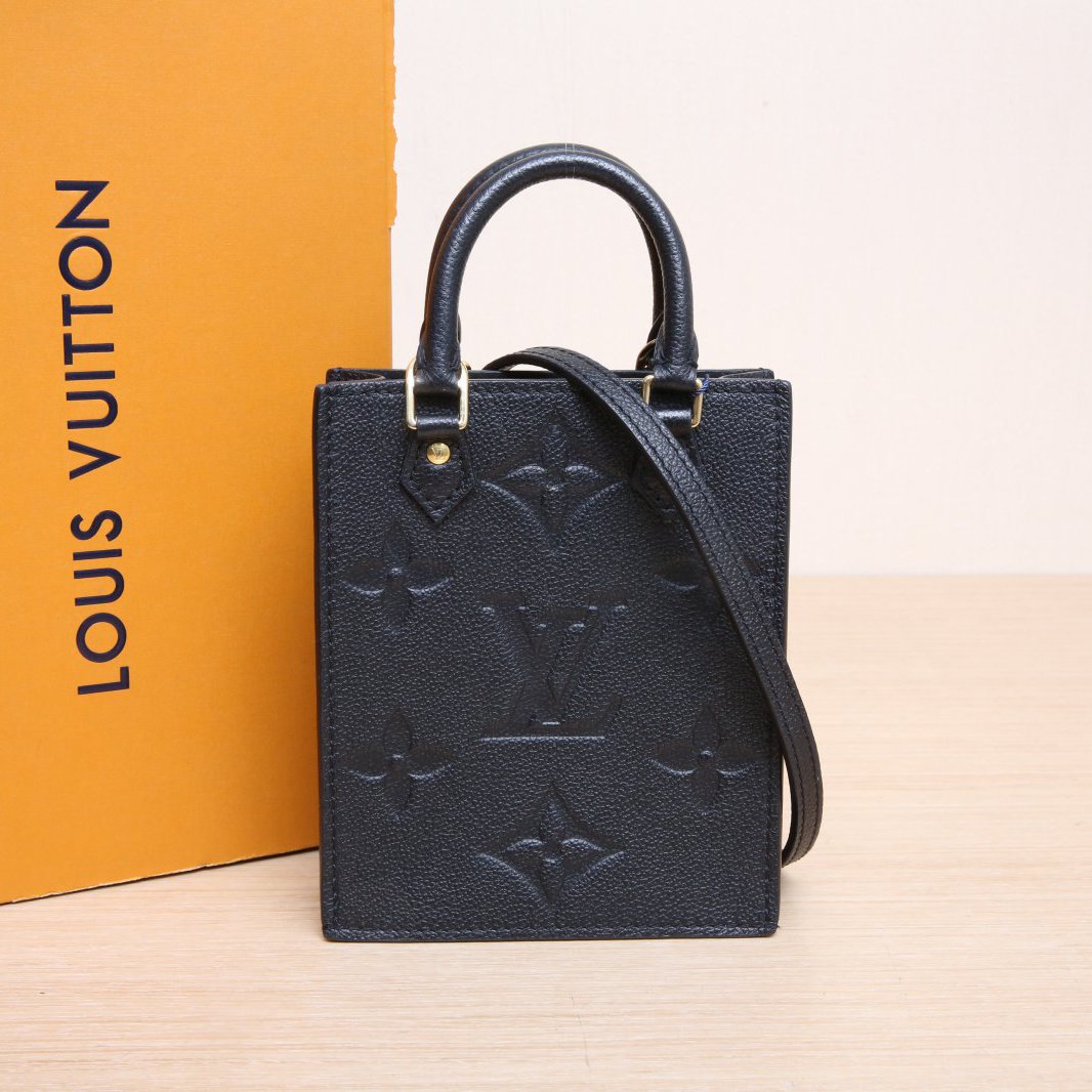 95新 LouisVuitton/路易威登 小花黑黑琴谱包14 黑色 皮革C 芯片