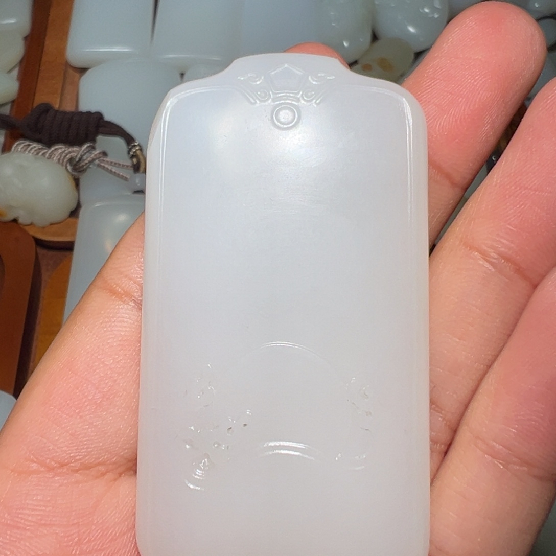 虾***象和田玉未镶嵌挂件