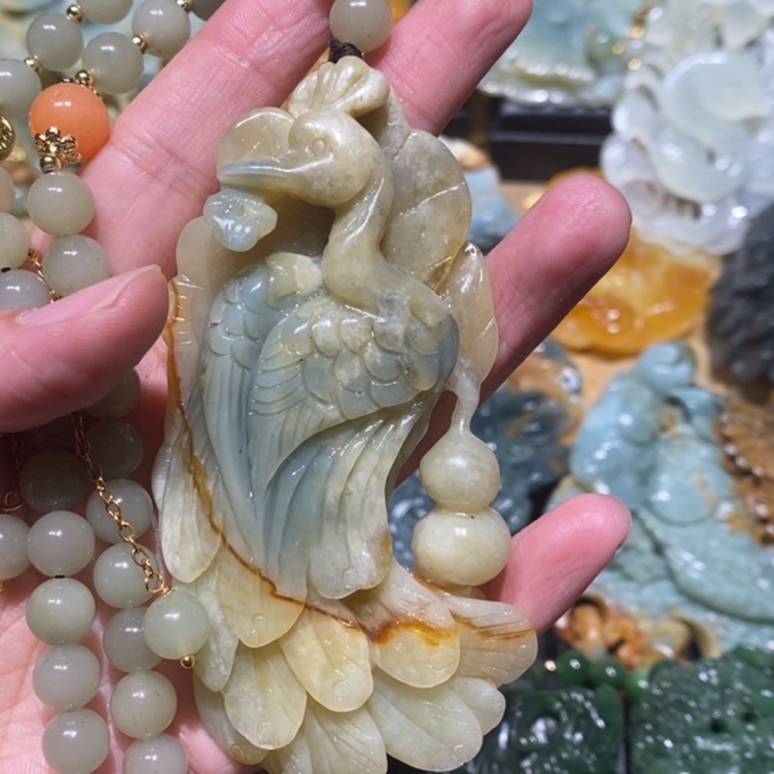 【闪购商品】岫玉毛衣链未镶嵌