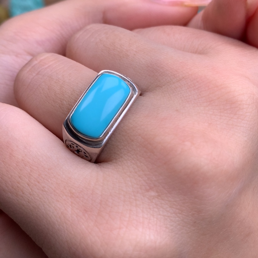 【闪购商品】绿松石戒指银S925镶嵌