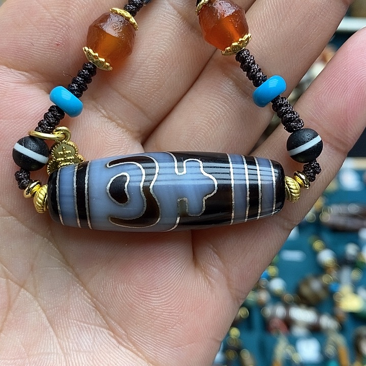 玛瑙/玉髓颈饰合金