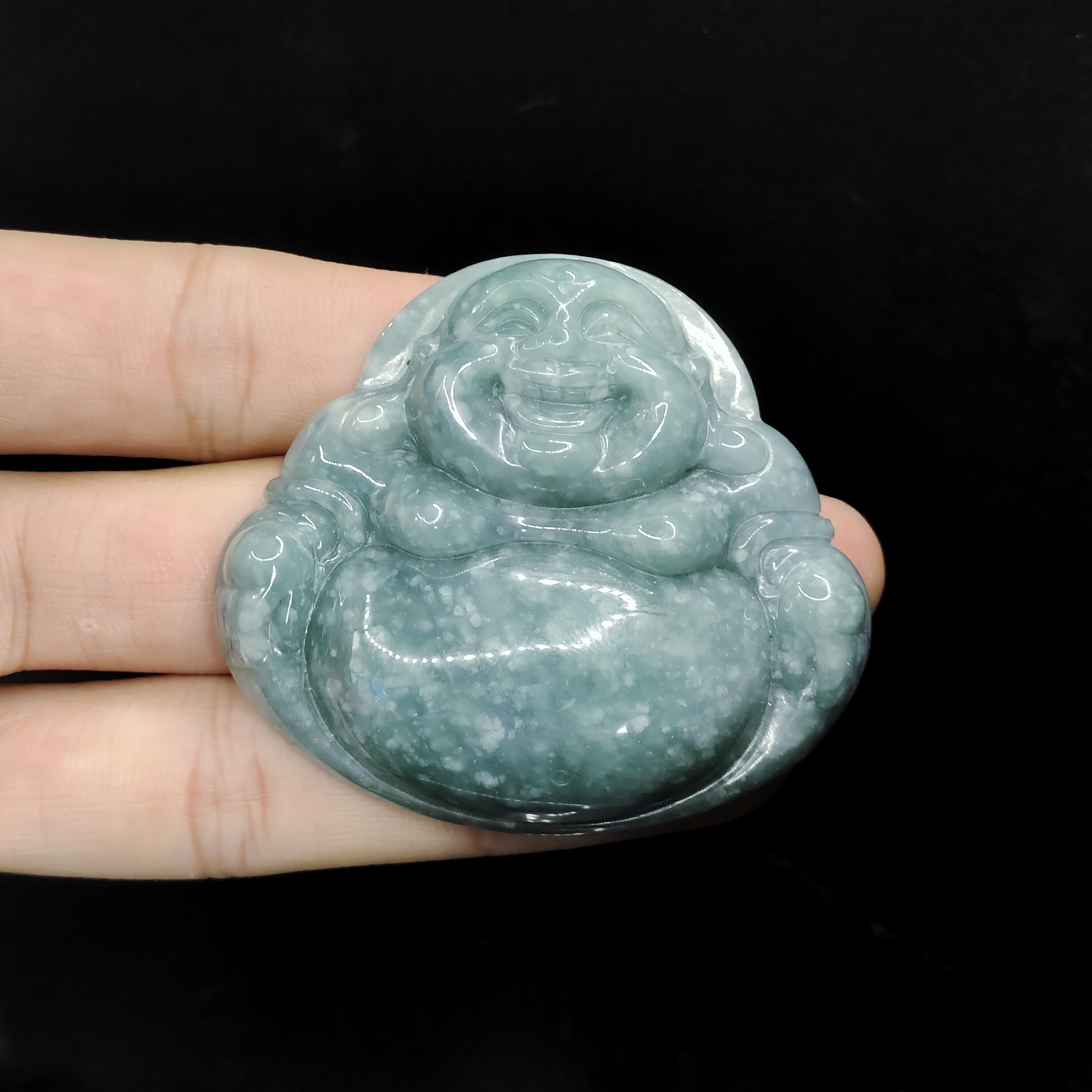 【老三珠宝】翡翠佛公吊坠赠绳子SY06【多样性发其一】约49-54-12mm