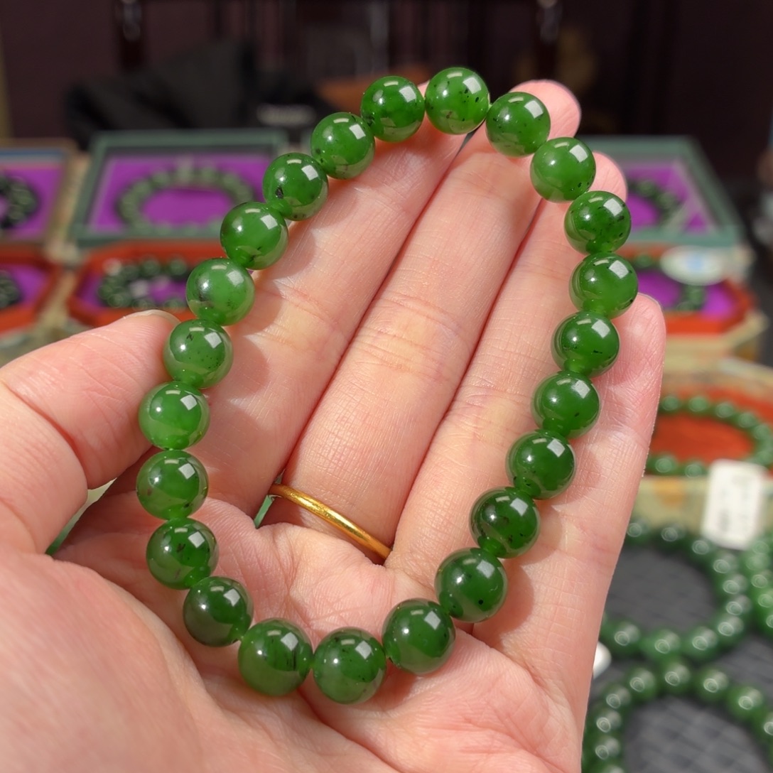 和田玉（碧玉）未镶嵌手串