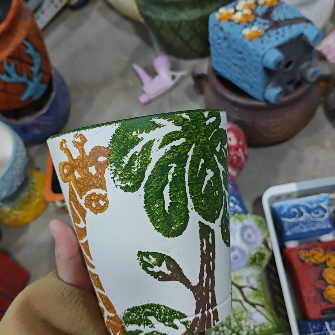 红陶吸水透气的白陶花盆凑满12发货