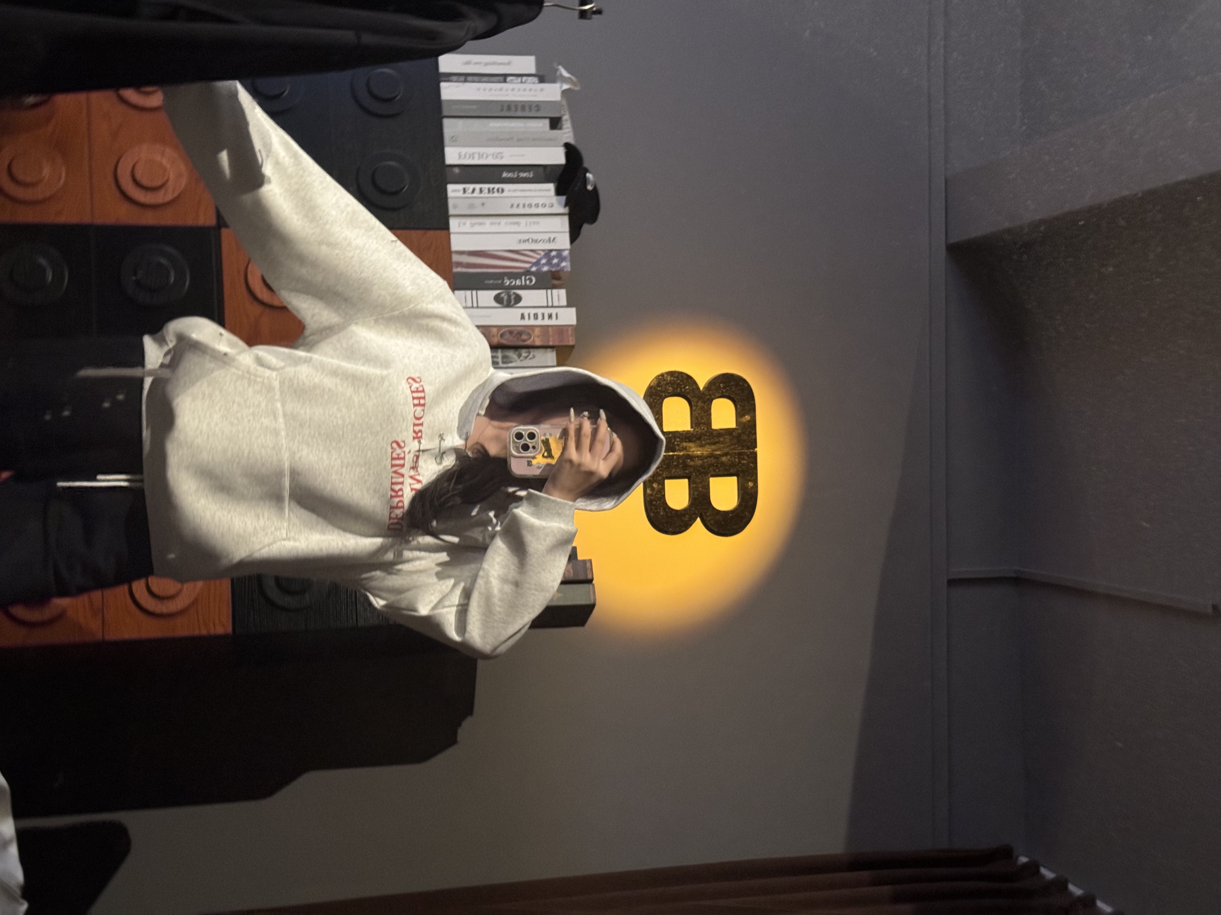 BREAK媛姐【ERD】秋冬金属点缀对版保暖男女同款卫衣A315