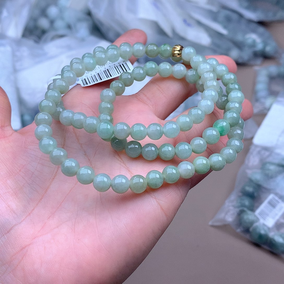 未镶嵌手串定制翡翠