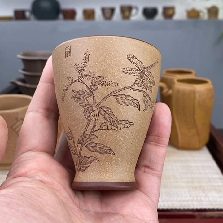 紫砂茶杯宜兴紫砂主人杯