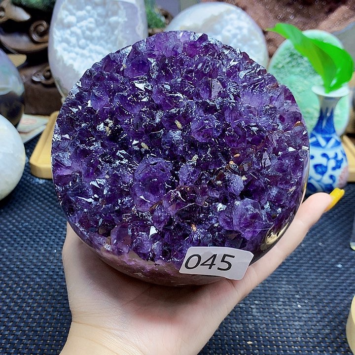 未镶嵌紫晶大型摆件（非配饰）呆***?