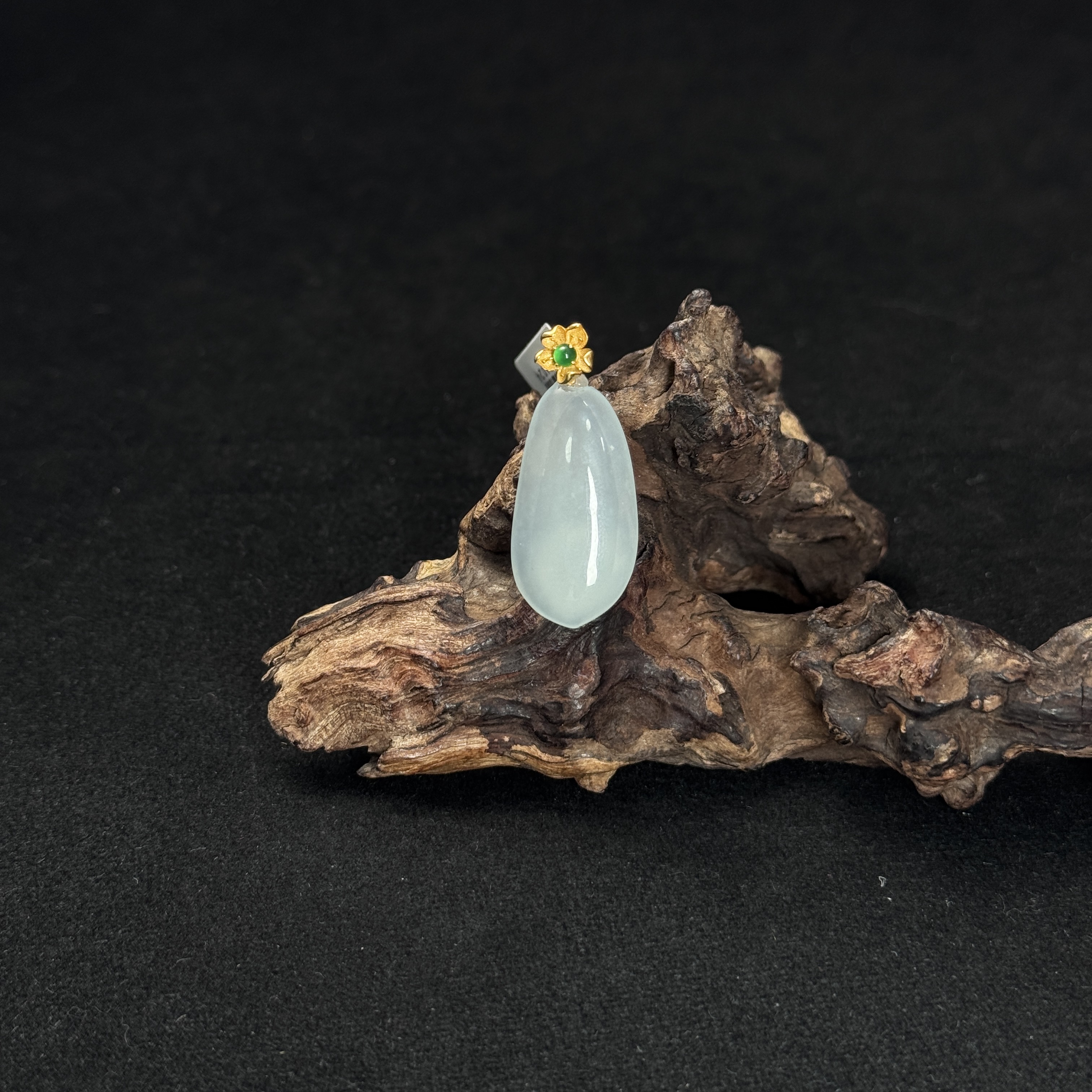 【诚翠拍品第一百零八期午】翡翠38吊坠CJY4024金