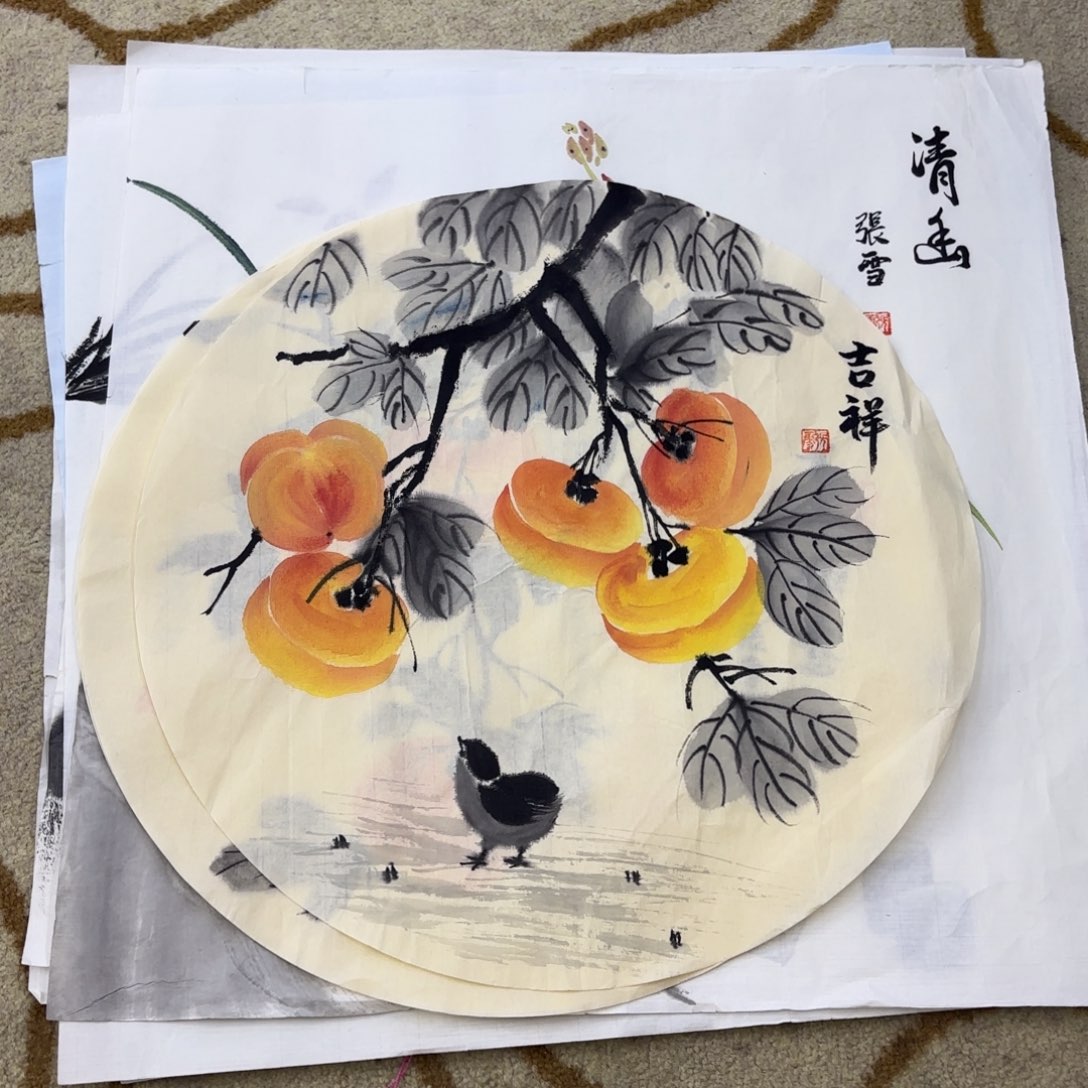 国画张雪老师作品刘