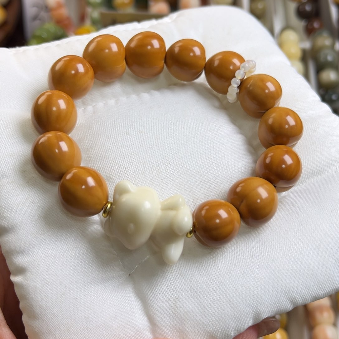 手串菩提根/象牙果爱心猴头15