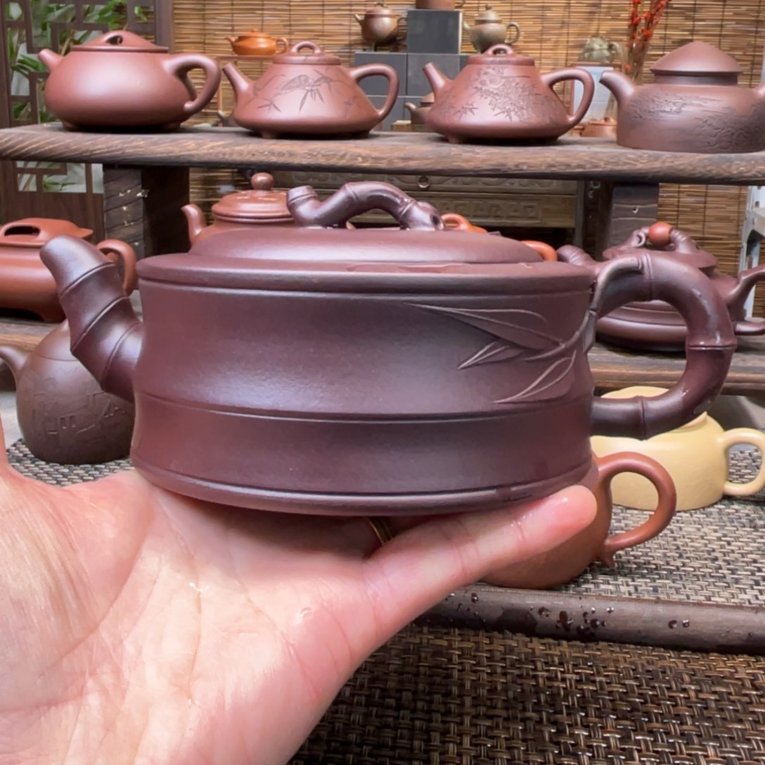 紫砂茶壶宜兴原矿紫砂手工制300