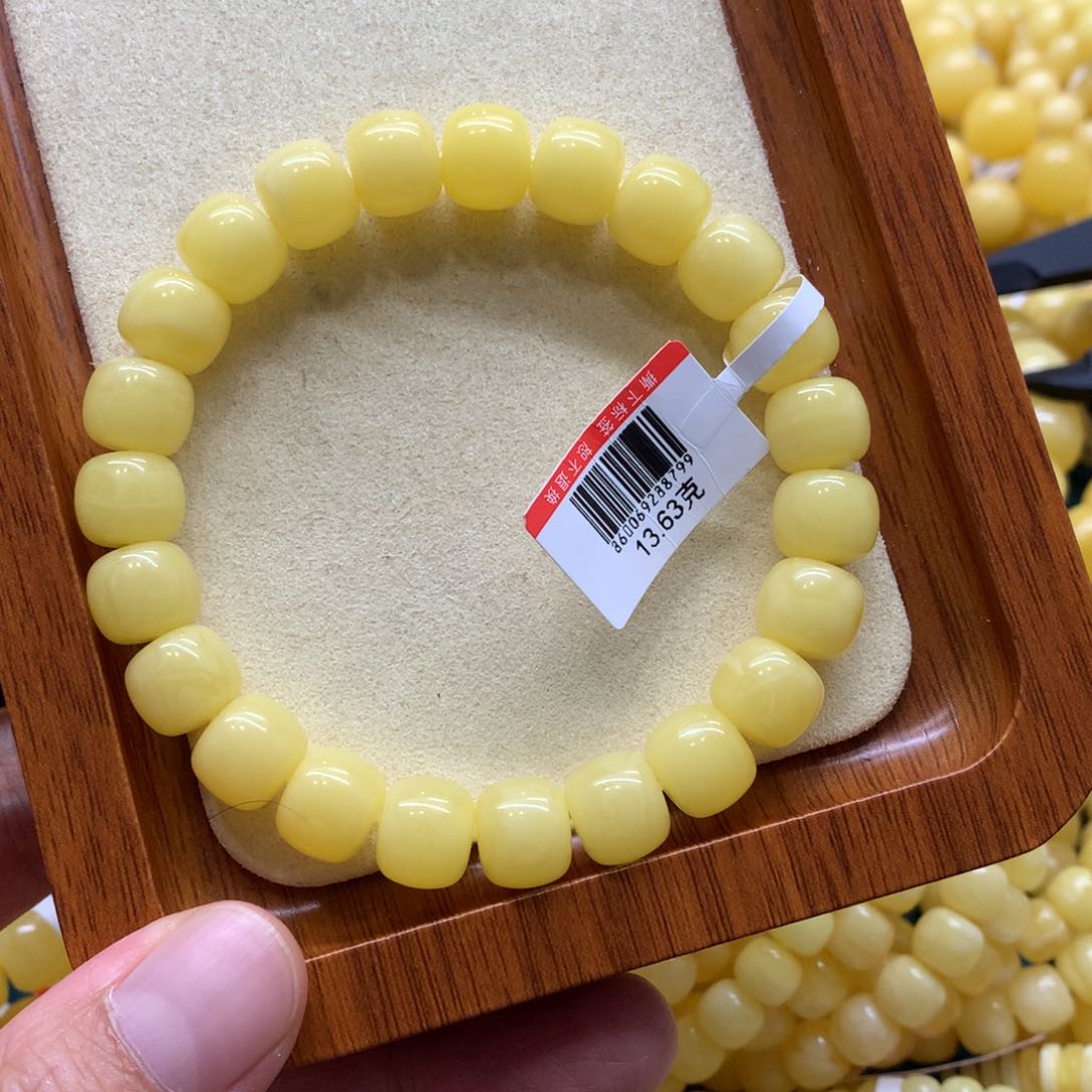 未镶嵌琥珀手链蜜蜡