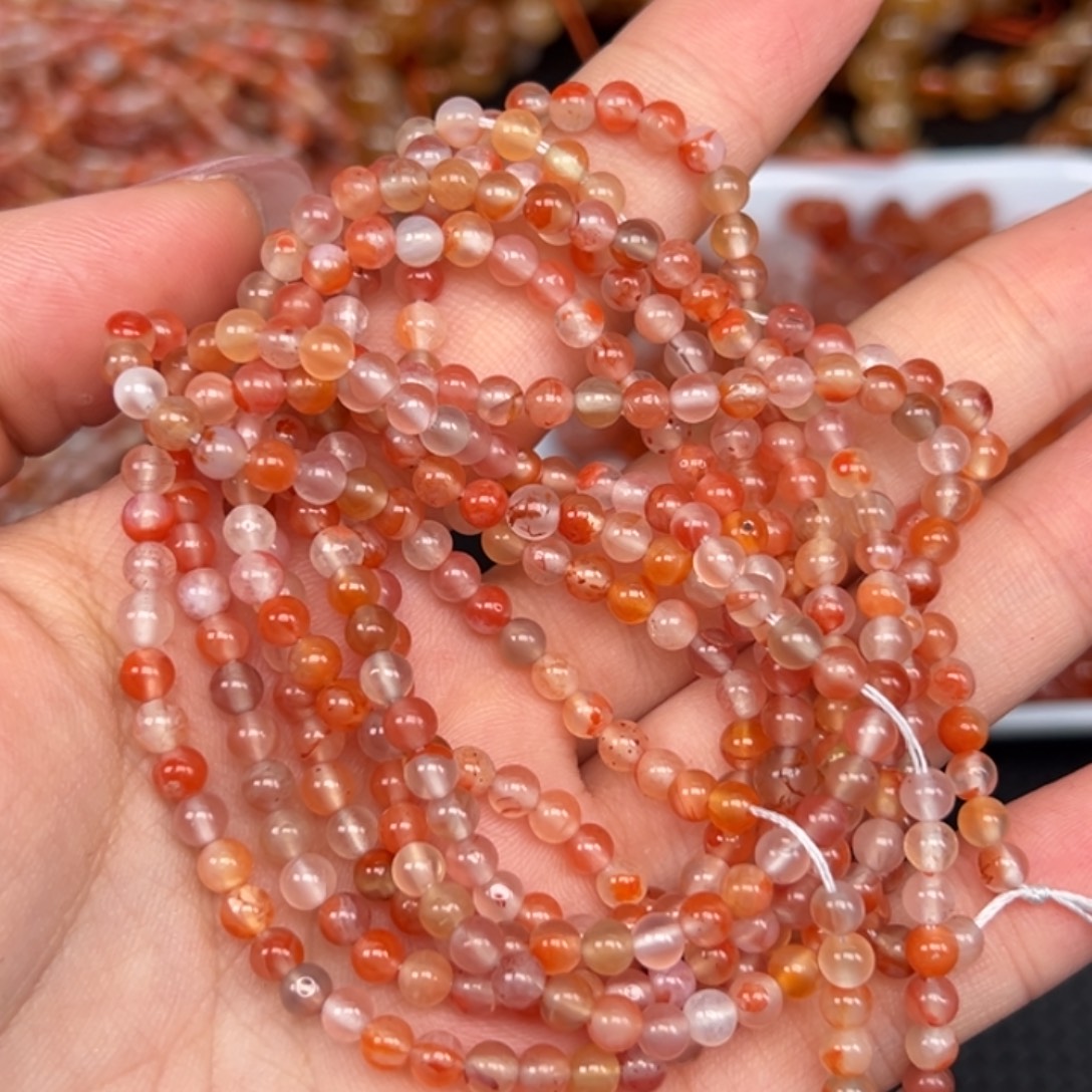 南红玛瑙未镶嵌手链