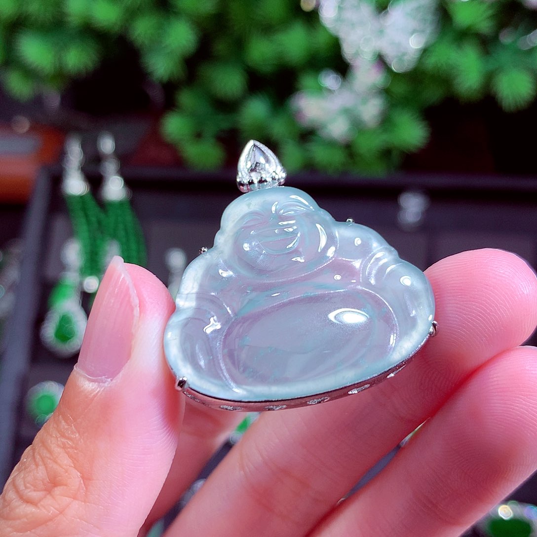 颈饰未镶嵌翡翠天然