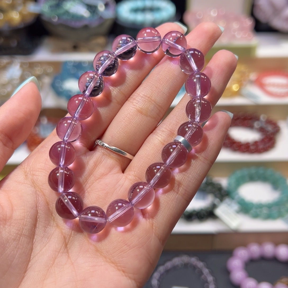 琴****未镶嵌手串水晶玻利维亚紫水晶10.1mm